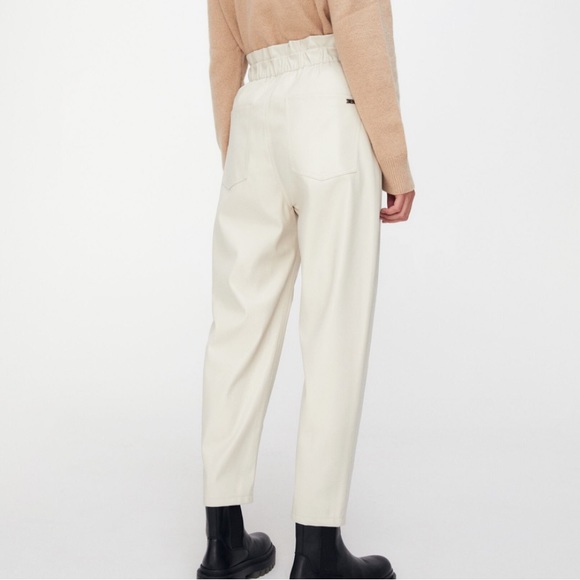 🔥🔥PRICE DROP-ZARA FAUX LEATHER BAGGY PANTS - Picture 7 of 7